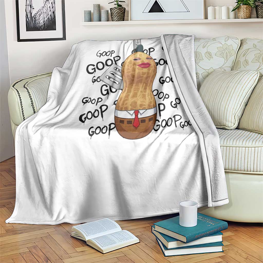 Funny Burnt Peanut Throw Blanket Goop Bungulato Homage
