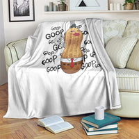 Funny Burnt Peanut Throw Blanket Goop Bungulato Homage