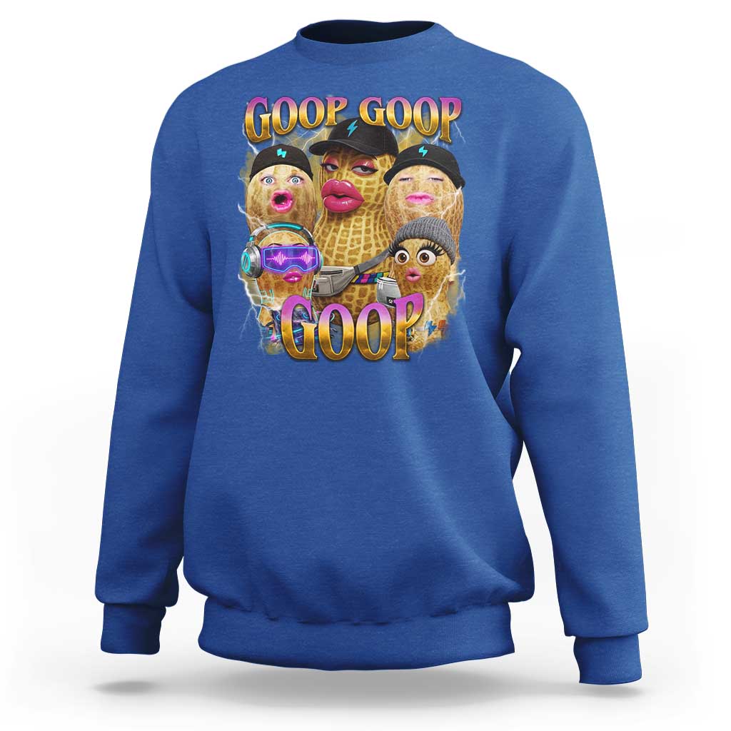 Funny Burnt Peanut Goop Sweatshirt Bungulato 90s Bootleg Meme Trendy