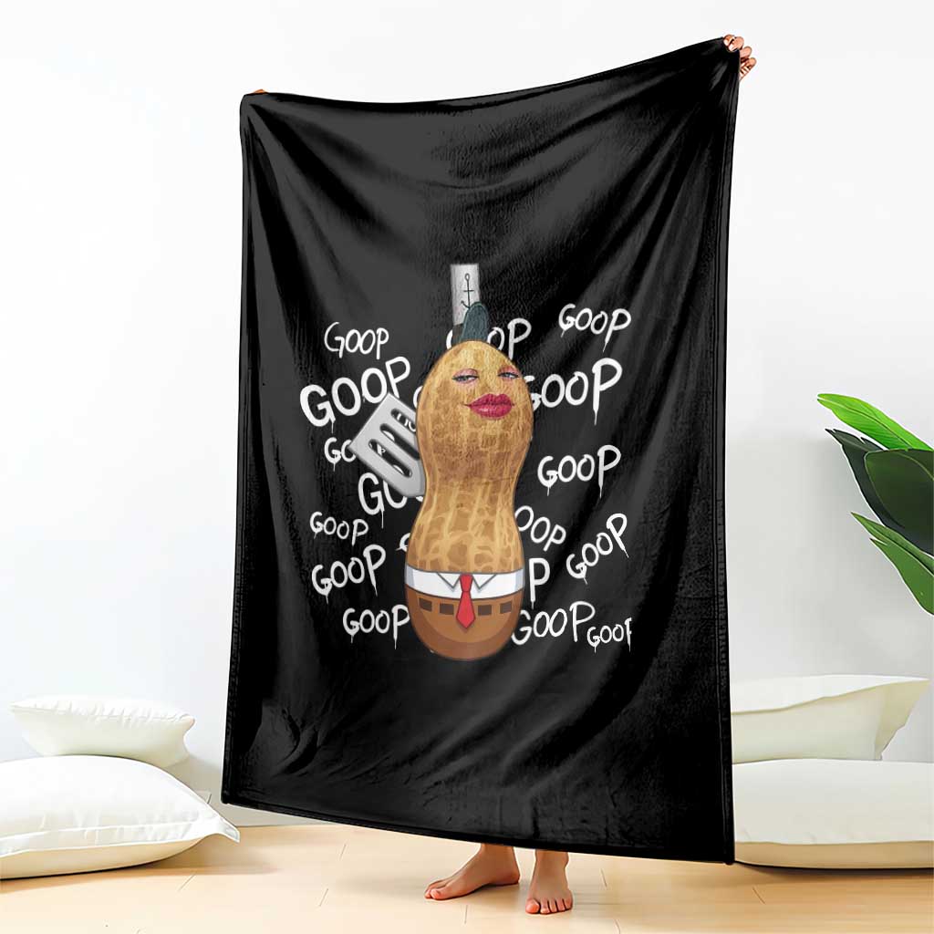 Funny Burnt Peanut Bungulator Throw Blanket Mhmmm Goop Goop