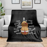 Funny Burnt Peanut Bungulator Throw Blanket Mhmmm Goop Goop