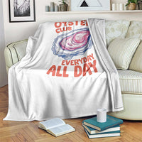 Oyster Club Throw Blanket Retro Summer Beach Vacation Gift