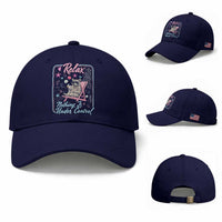 Relax Nothing Is Under Control Baseball Cap Chill Raccoon Beach Vacation Gift