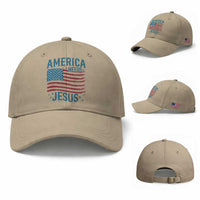 America Needs Jesus Baseball Cap 4th of July Christian