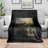 Weird Bass Fish Playing Bass Guitar Throw Blanket Funny Cursed Meme - Wonder Print Shop