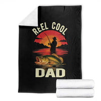 Funny Fishing Dad Throw Blanket Reel Cool Dad - Wonder Print Shop
