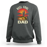 Funny Fishing Dad Sweatshirt Reel Cool Dad - Wonder Print Shop