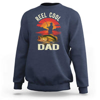 Funny Fishing Dad Sweatshirt Reel Cool Dad - Wonder Print Shop