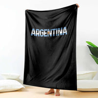 Vintage Argentina Flag Retro Argentinian Throw Blanket