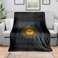 Sol de Mayo Argentina Flag Argentinian Sun Throw Blanket