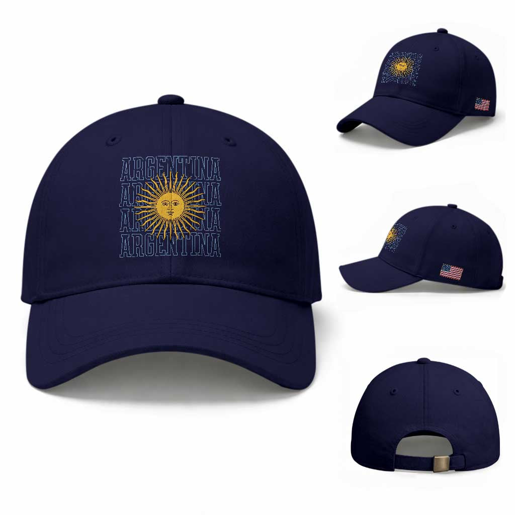 Sol de Mayo Argentina Flag Argentinian Sun Baseball Cap