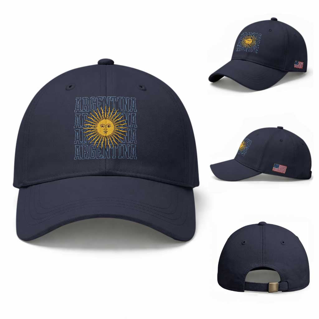 Sol de Mayo Argentina Flag Argentinian Sun Baseball Cap