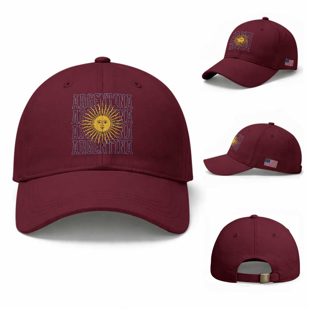 Sol de Mayo Argentina Flag Argentinian Sun Baseball Cap