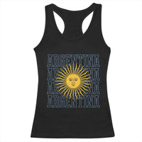 Sol de Mayo Argentina Flag Argentinian Sun Racerback Tank Top