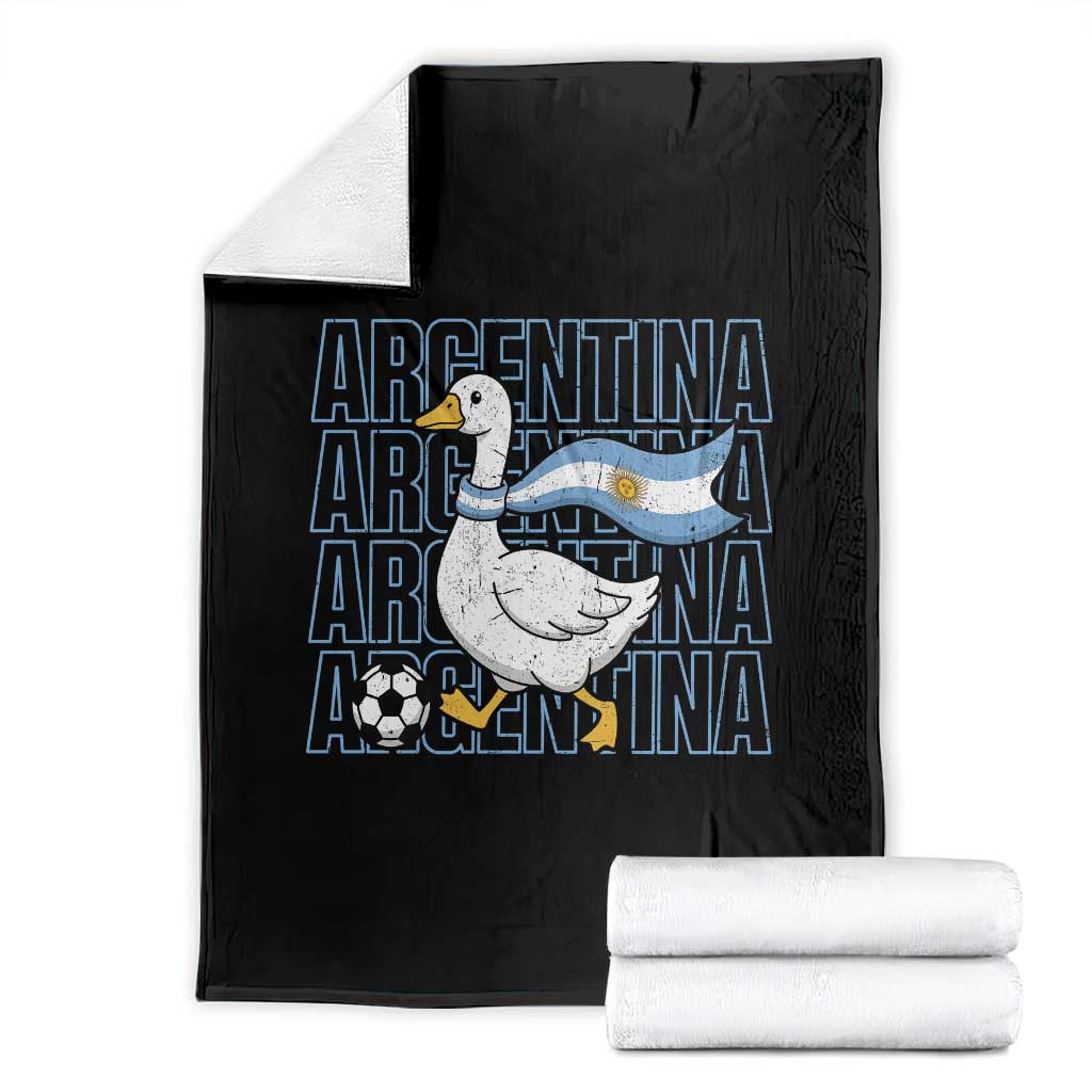 Argentina Soccer Football Throw Blanket Silly Goose Argentinian Flag Fan Supporter