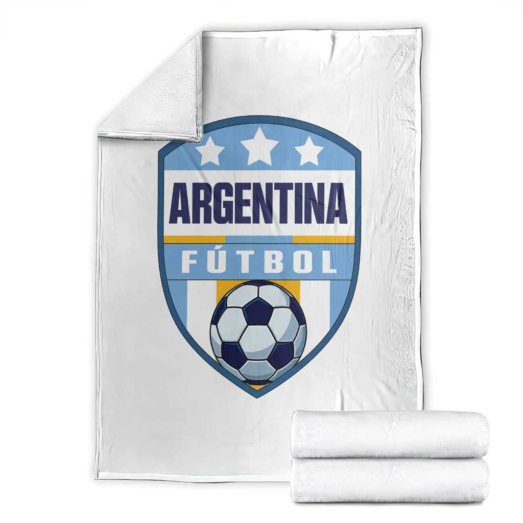 Argentina Soccer Football Throw Blanket Argentinian Football Game Day Supporter