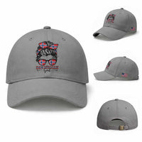 Norway Messy Bun Girl Norwegian Flag Baseball Cap