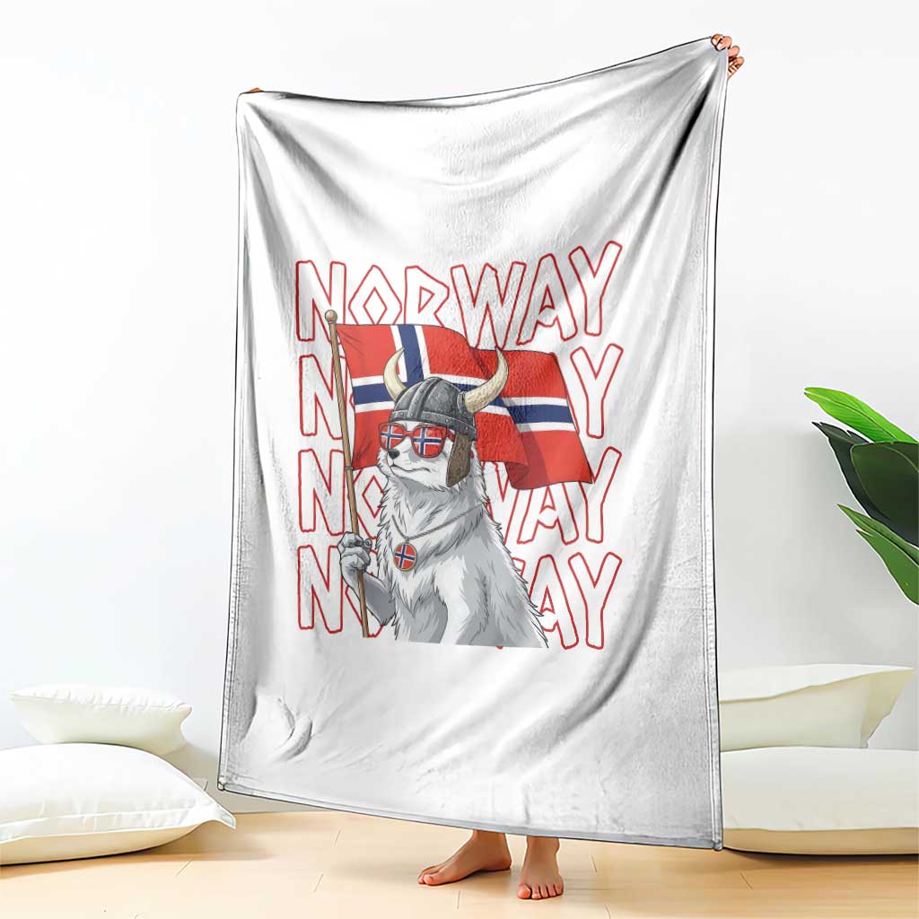 Norwegian Forest Cat Norway Flag Norge Pride Throw Blanket