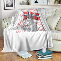 Norwegian Forest Cat Norway Flag Norge Pride Throw Blanket