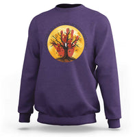 MMIW Red Hand Indigenous Native American Sweatshirt Together We Stand In Remembrance - Wonder Print Shop