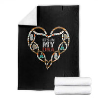 Native American Indian Throw Blanket It Is In My DNA - Wonder Print Shop