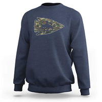 Arrowhead Hunter Native American Camouflage USA Flag Sweatshirt