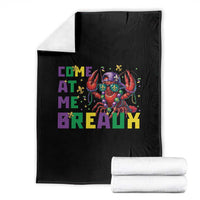 Mardi Gras Crawfish Throw Blanket Come At Me Breaux