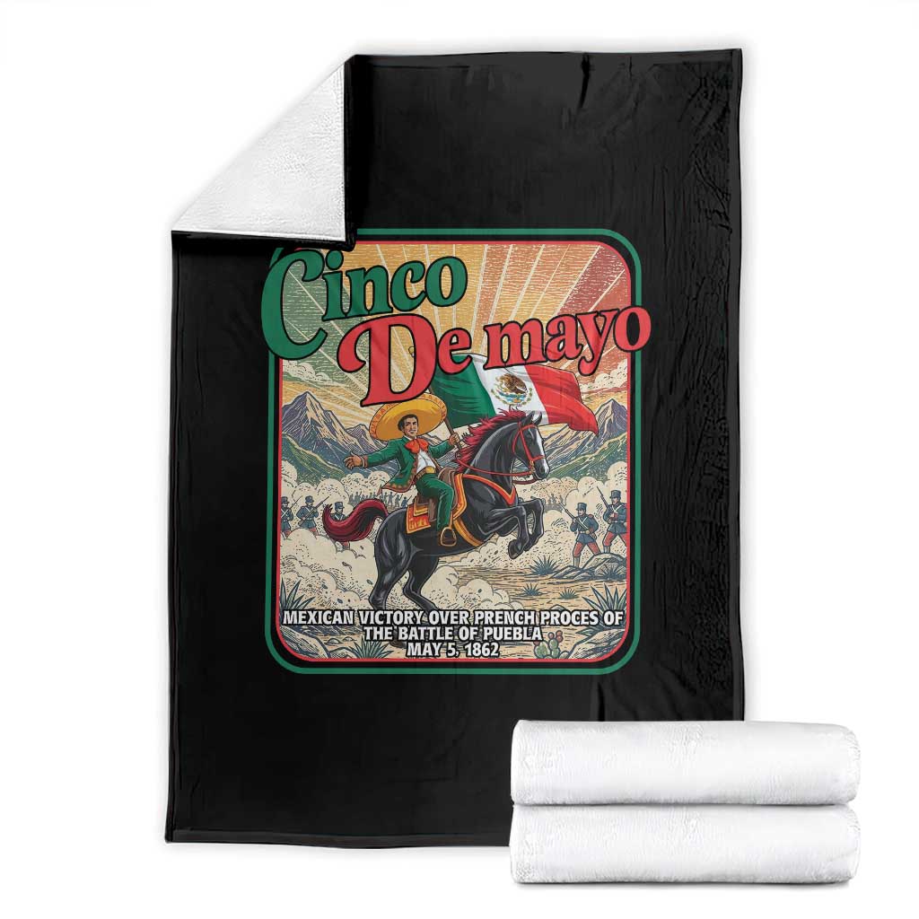 Cinco de Mayo Battle of Puebla Throw Blanket Mexican Victory History 1862