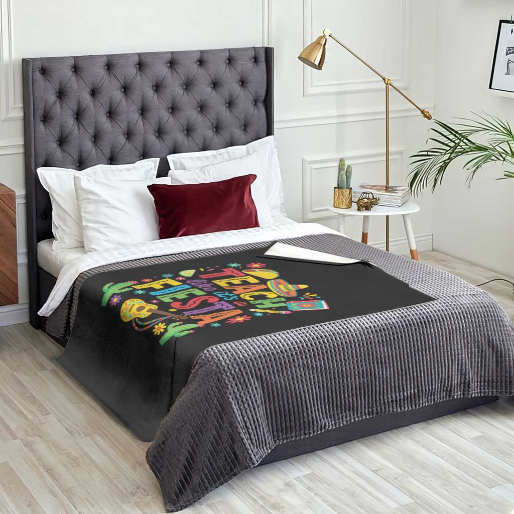 Cinco De Mayo Teacher Throw Blanket Teach Like Its A Fiesta