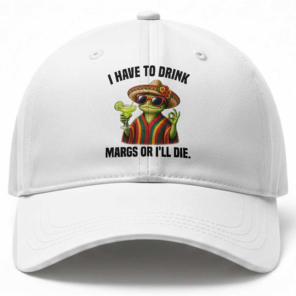 Cinco De Drinko Margarita Baseball Cap Funny Drinking Lizard Cinco De Mayo Fiesta