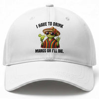 Cinco De Drinko Margarita Baseball Cap Funny Drinking Lizard Cinco De Mayo Fiesta