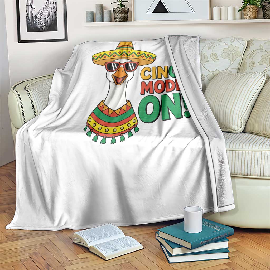 Cinco Mode On Throw Blanket Silly Goose Cinco De Mayo Fiesta
