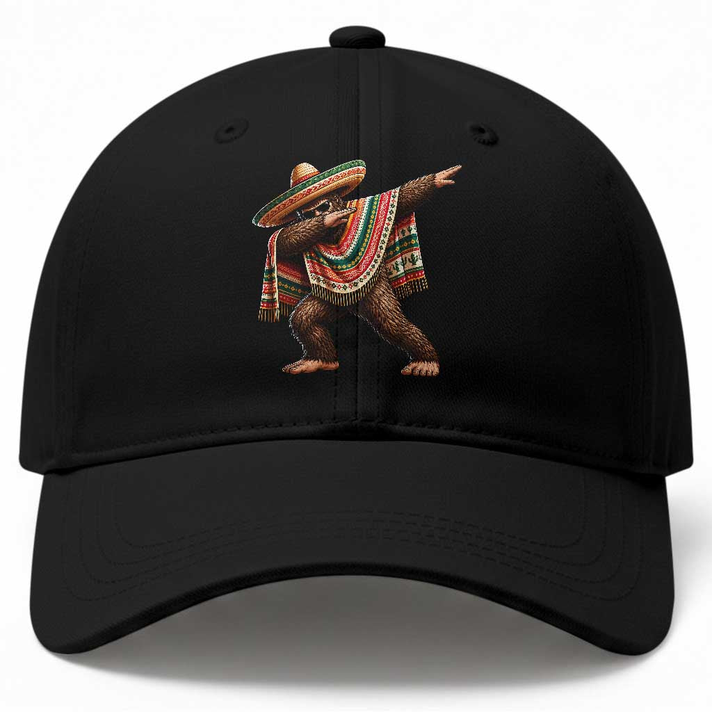 Funny Bigfoot Dabbing Cinco De Mayo Fiesta Baseball Cap