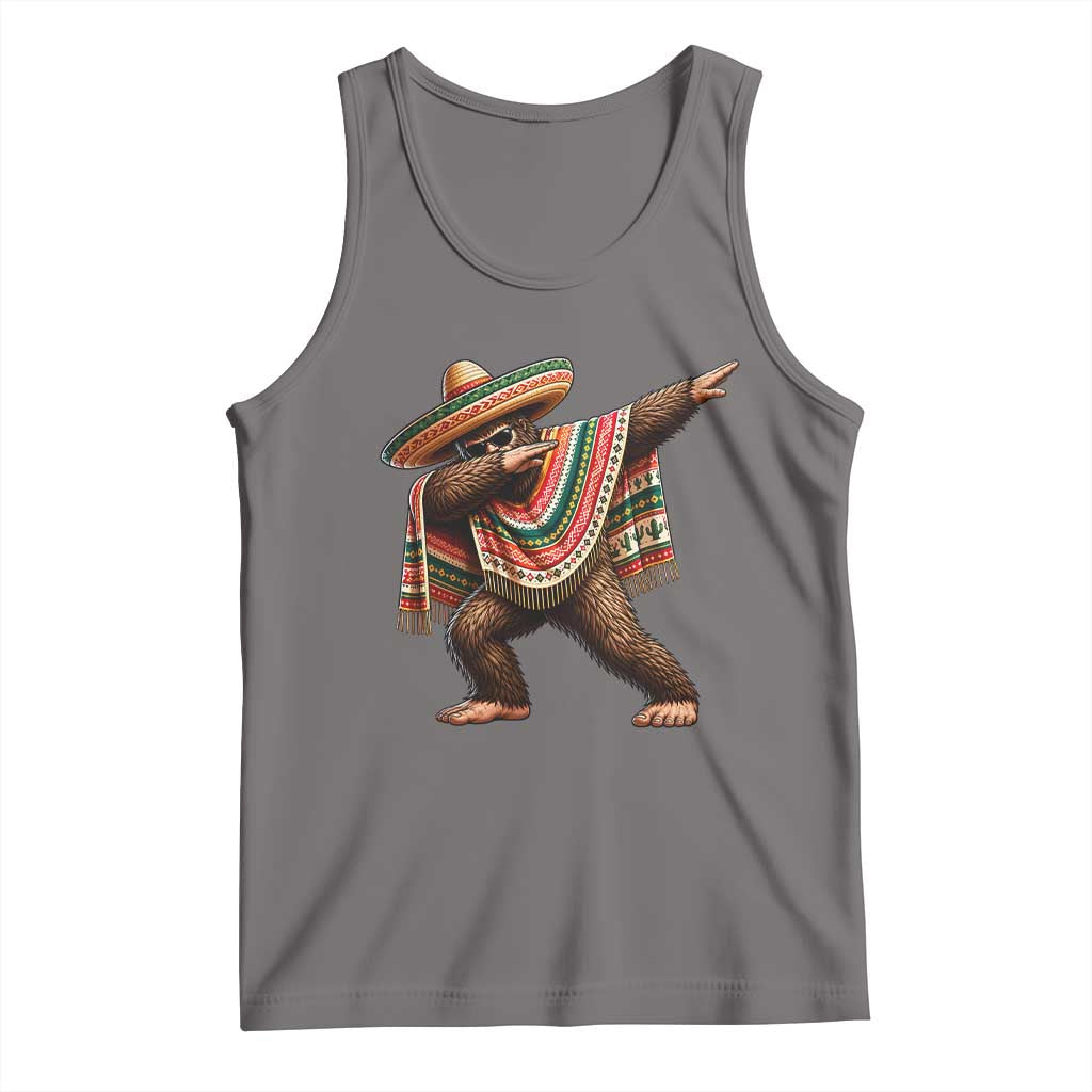 Funny Bigfoot Dabbing Cinco De Mayo Fiesta Tank Top
