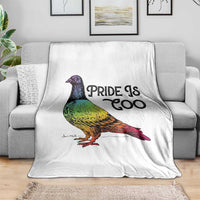 Pride Is Coo Pigeon Throw Blanket Funny LGBTQ Pride Month