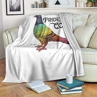Pride Is Coo Pigeon Throw Blanket Funny LGBTQ Pride Month