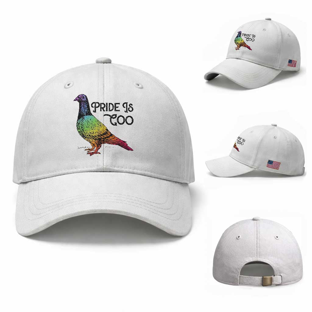 Pride Is Coo Pigeon Baseball Cap Funny LGBTQ Pride Month