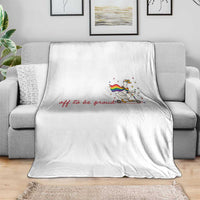 Silly Goose LGBTQ Pride Throw Blanket Off To Be Proud
