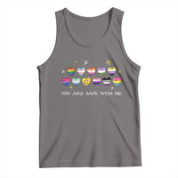 You Are Safe With Me Tank Top LGBTQ Support Rainbow Flags Ally