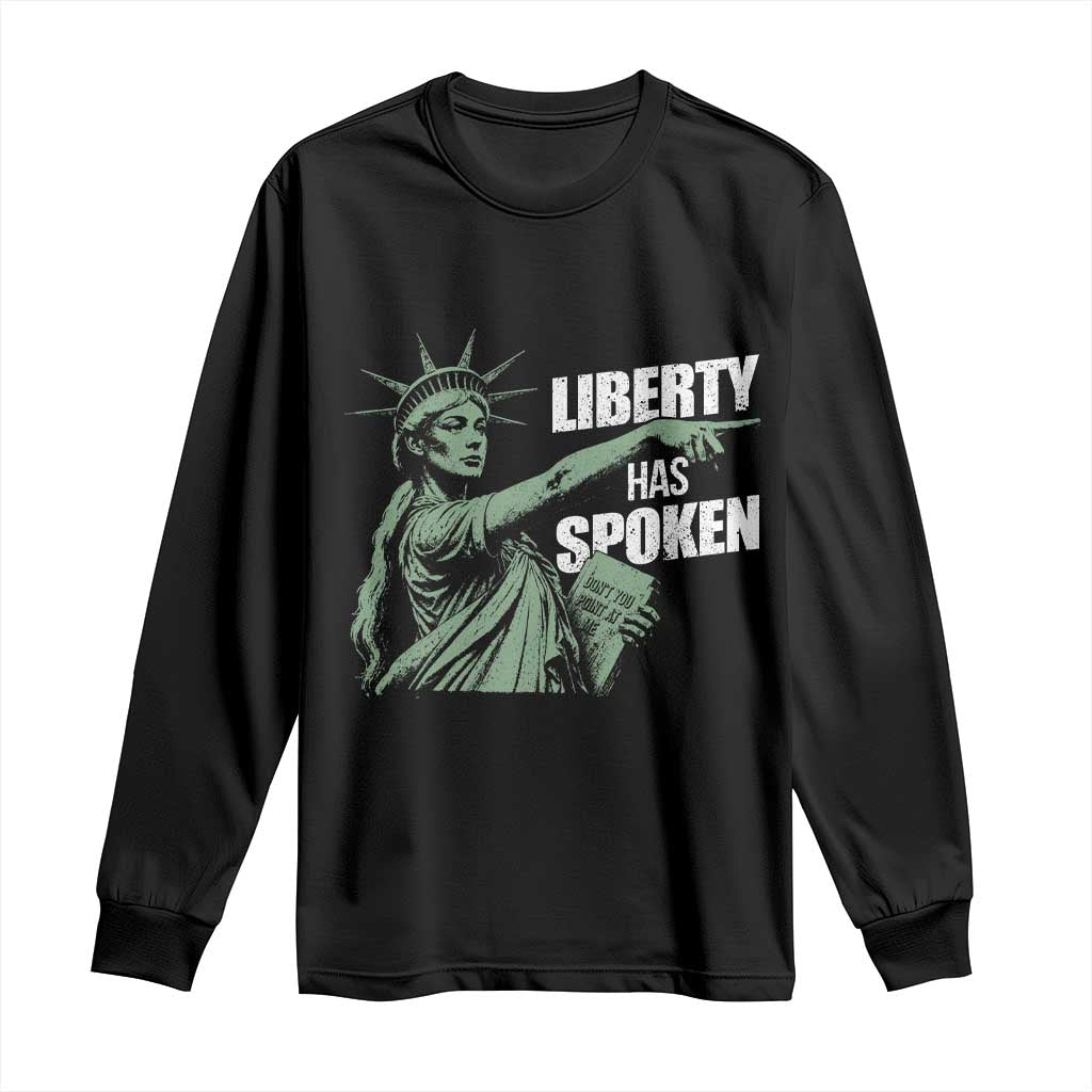 Funny Basketball Point God Liberty Meme Long Sleeve Shirt Has Spoken Patriotic USA