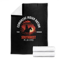 Comanche Native American Indian Chief Respect Throw Blanket - Wonder Print Shop
