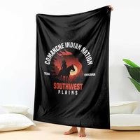Comanche Native American Indian Chief Respect Throw Blanket - Wonder Print Shop