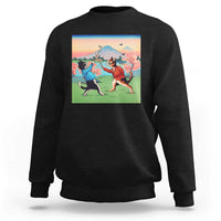 Funny Kendo Cat Sweatshirt Samurai Martial Arts - Wonder Print Shop