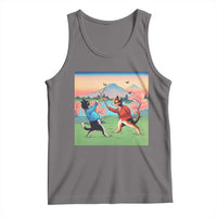 Funny Kendo Cat Tank Top Samurai Martial Arts - Wonder Print Shop