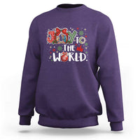 Nativity Scene Christmas Sweatshirt Joy To The World - Wonder Print Shop