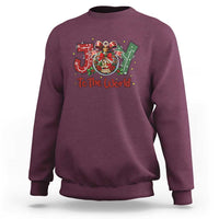 Jesus Christmas Sweatshirt Joy To The World - Wonder Print Shop