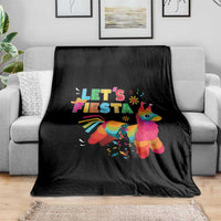Funny Pinata Mexican Throw Blanket Let Us Fiesta - Wonder Print Shop