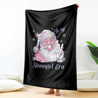 Pink Santa Christmas Throw Blanket Bubble Gum Peace Sign - Wonder Print Shop