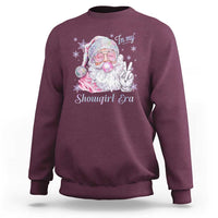 Pink Santa Christmas Sweatshirt Bubble Gum Peace Sign - Wonder Print Shop
