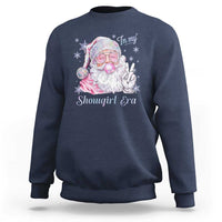Pink Santa Christmas Sweatshirt Bubble Gum Peace Sign - Wonder Print Shop